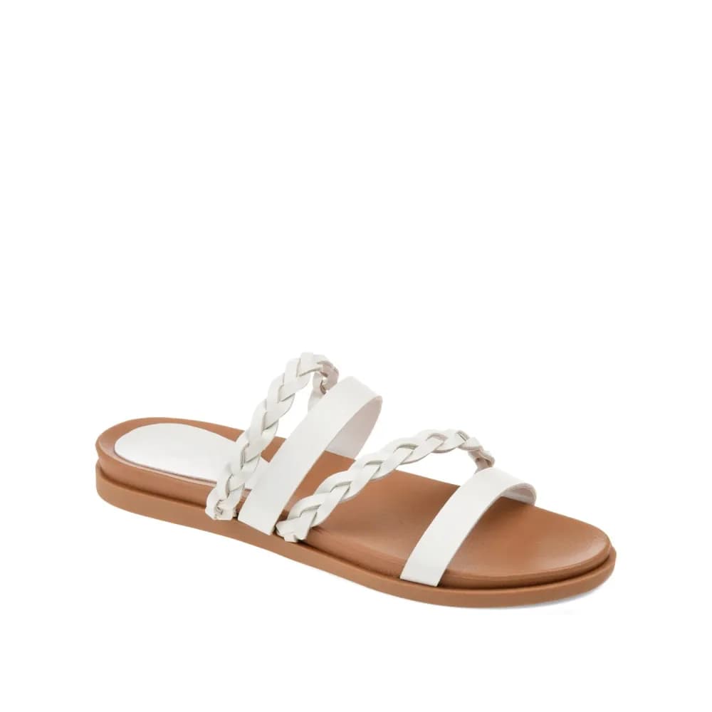 COLETTE SLIDE SANDALS IN VEGAN LEATHER