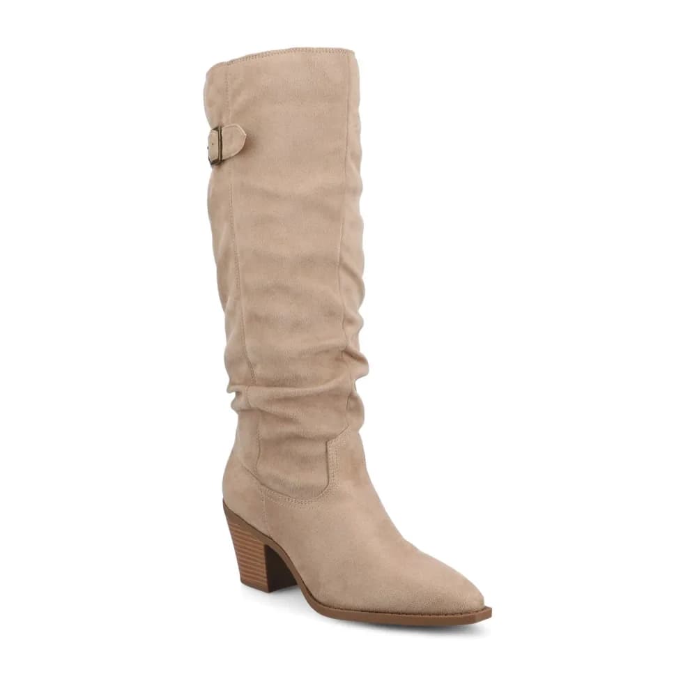 KALEAH KNEE HIGH SLOUCHY BOOT IN WIDE CALF