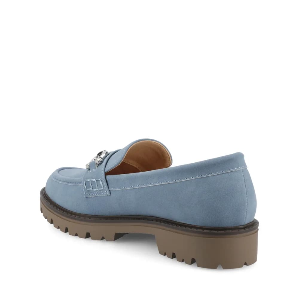 JESSAMEY HORSE BIT LOAFER FLATS IN WIDE