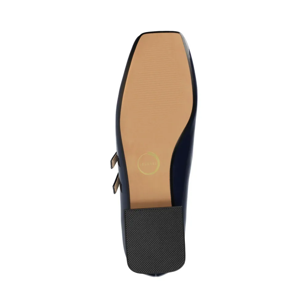 GREDAH MARY JANE FLATS IN VEGAN LEATHER