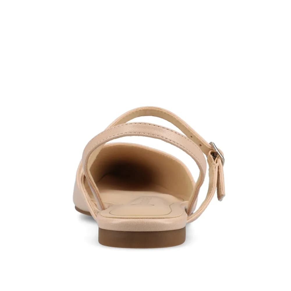 MARTINE SLINGBACK FLATS IN VEGAN LEATHER
