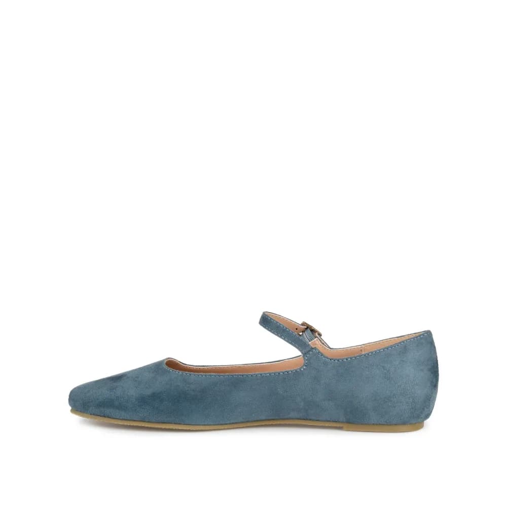 CARRIE FAUX SUEDE BALLET FLATS