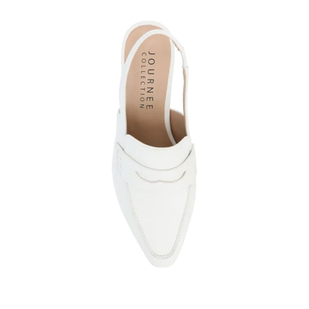 AMORY KITTEN HEEL LOAFERS IN VEGAN LEATHER