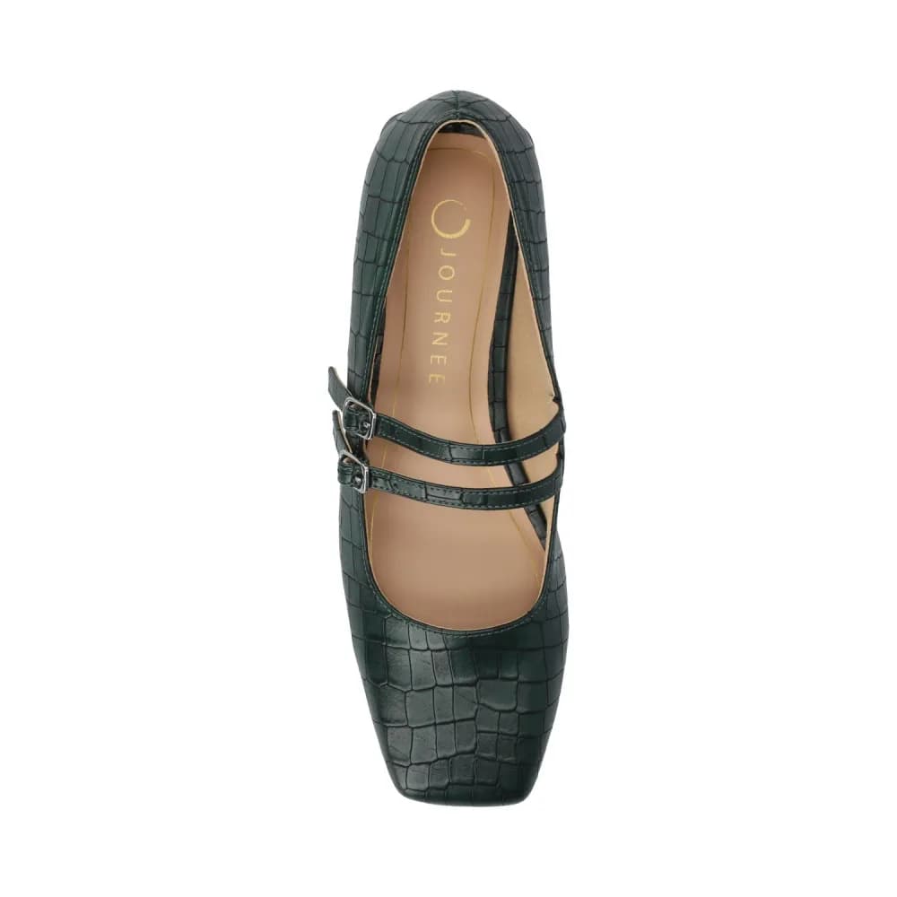 GREDAH MARY JANE FLATS IN VEGAN LEATHER
