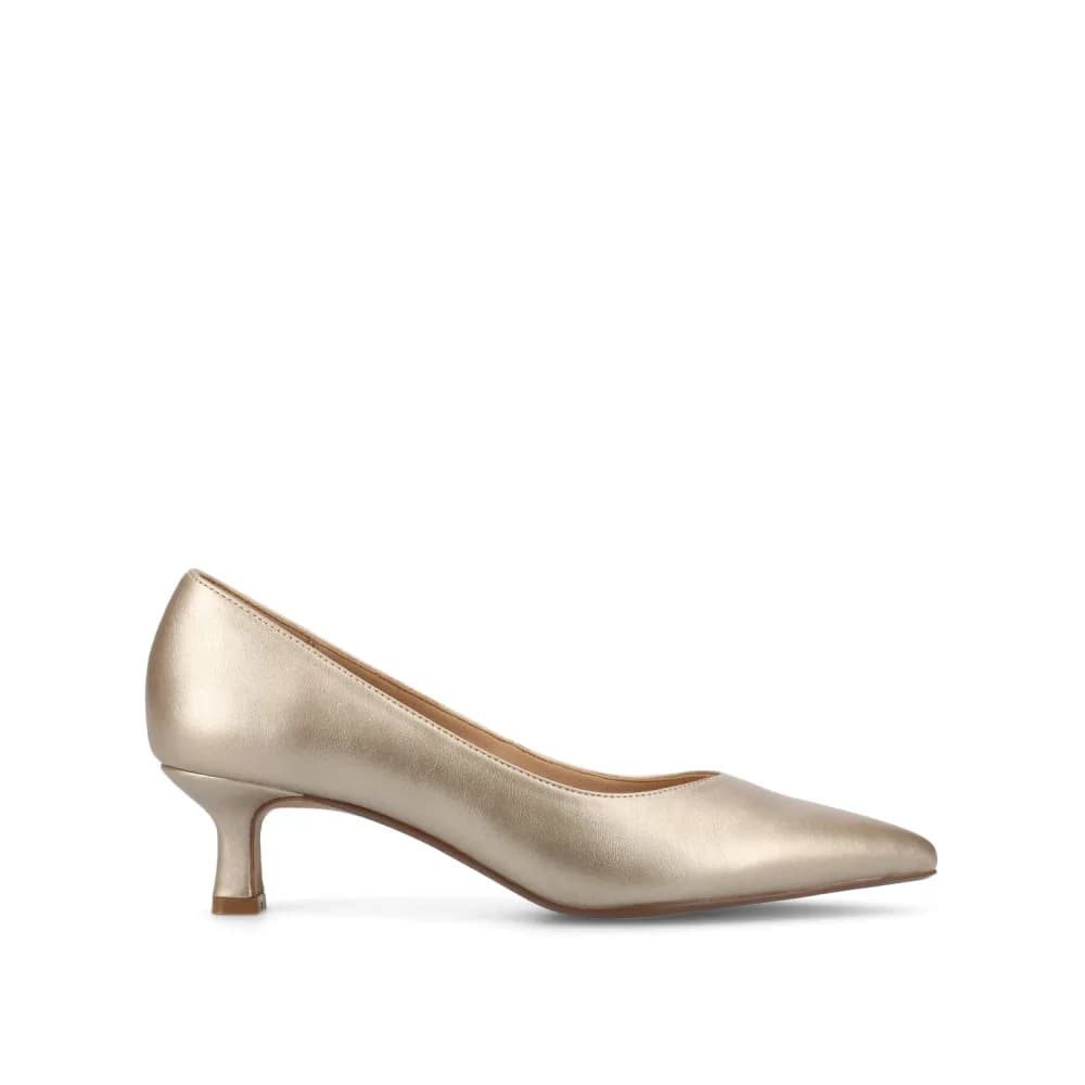 PAMMIE KITTEN HEELS IN VEGAN LEATHER