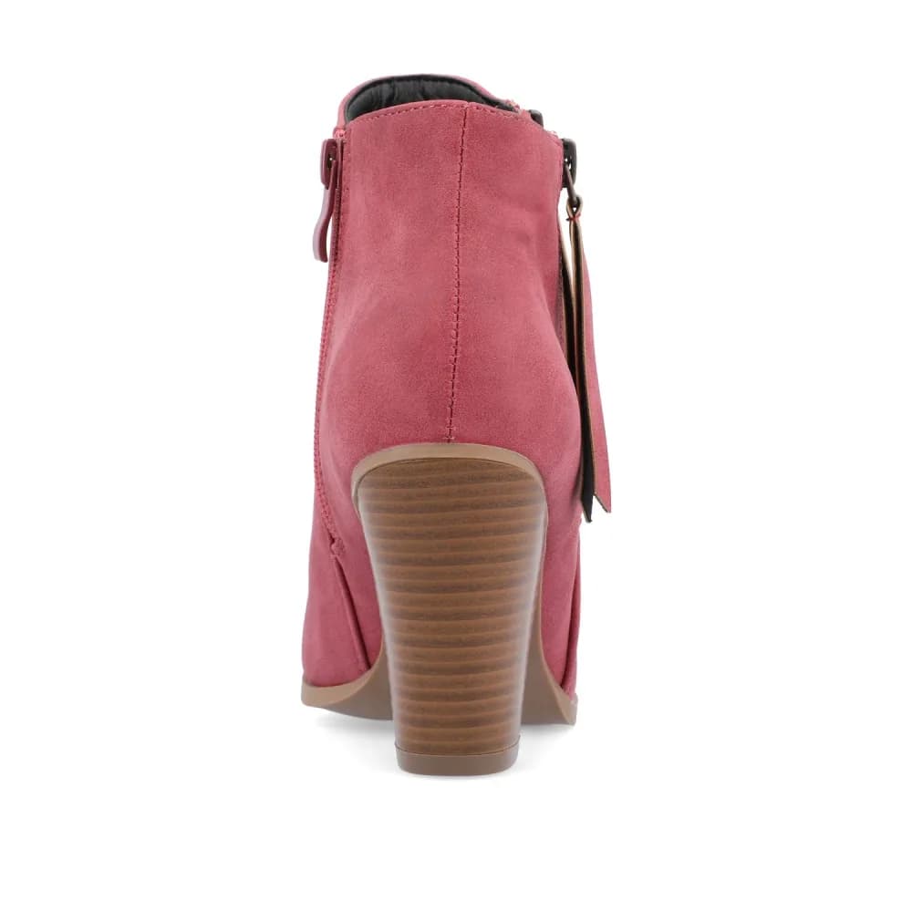 VALLY ZIP-UP WESTERN BOOTIES IN VEGAN LEATHER