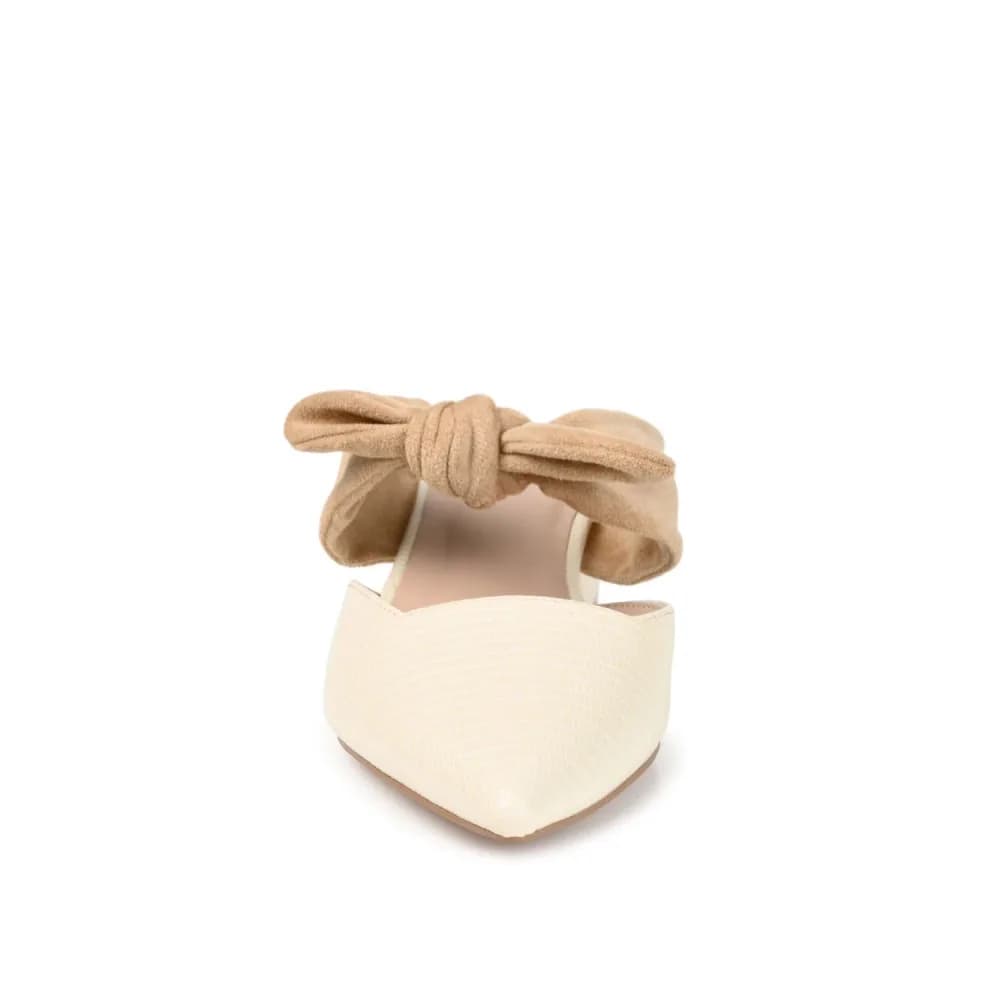 MELORA LOW BLOCK HEELS IN VEGAN LEATHER