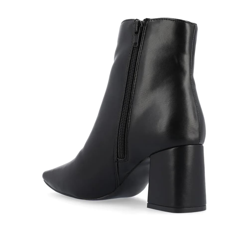 HAYLINN SQUARE TOE BOOTIES IN VEGAN LEATHER
