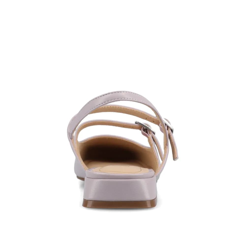 GRETCHENN HEELED FLATS IN VEGAN LEATHER IN WIDE