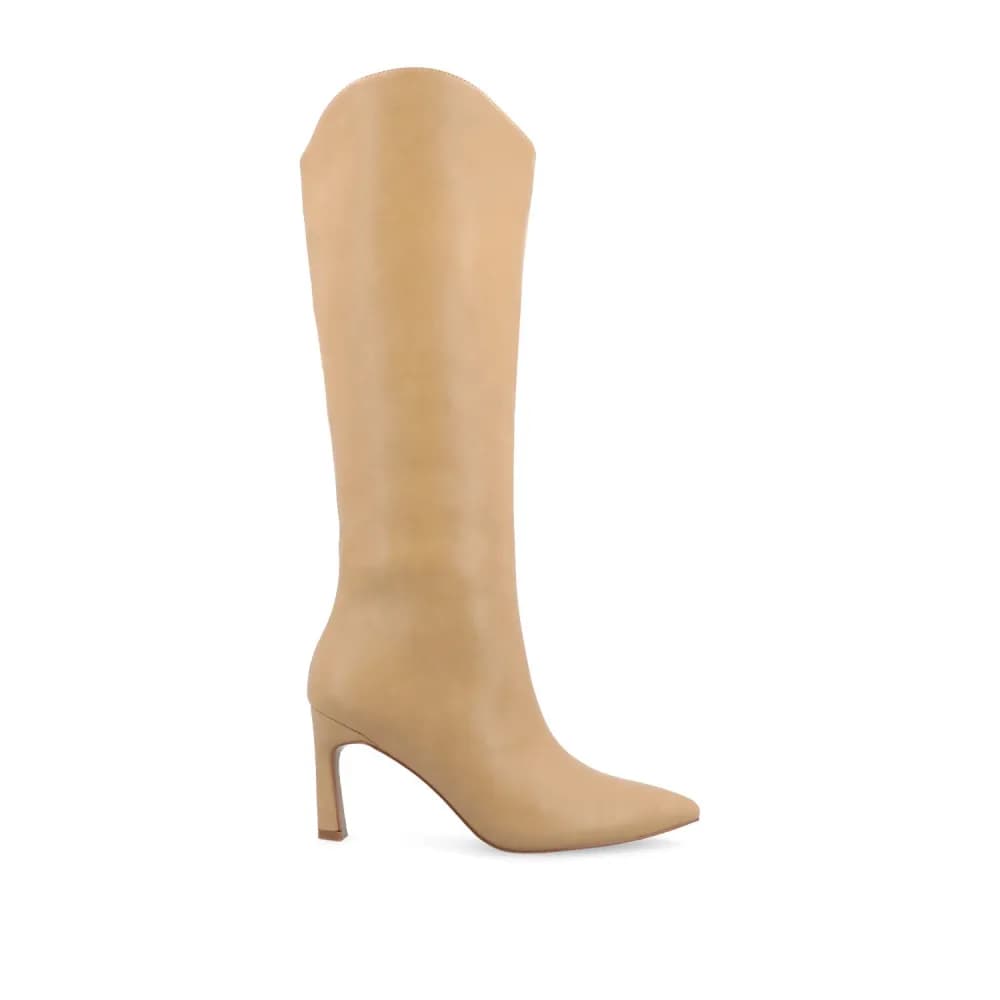 REHELA KNEE HIGH BOOTS IN VEGAN LEATHER