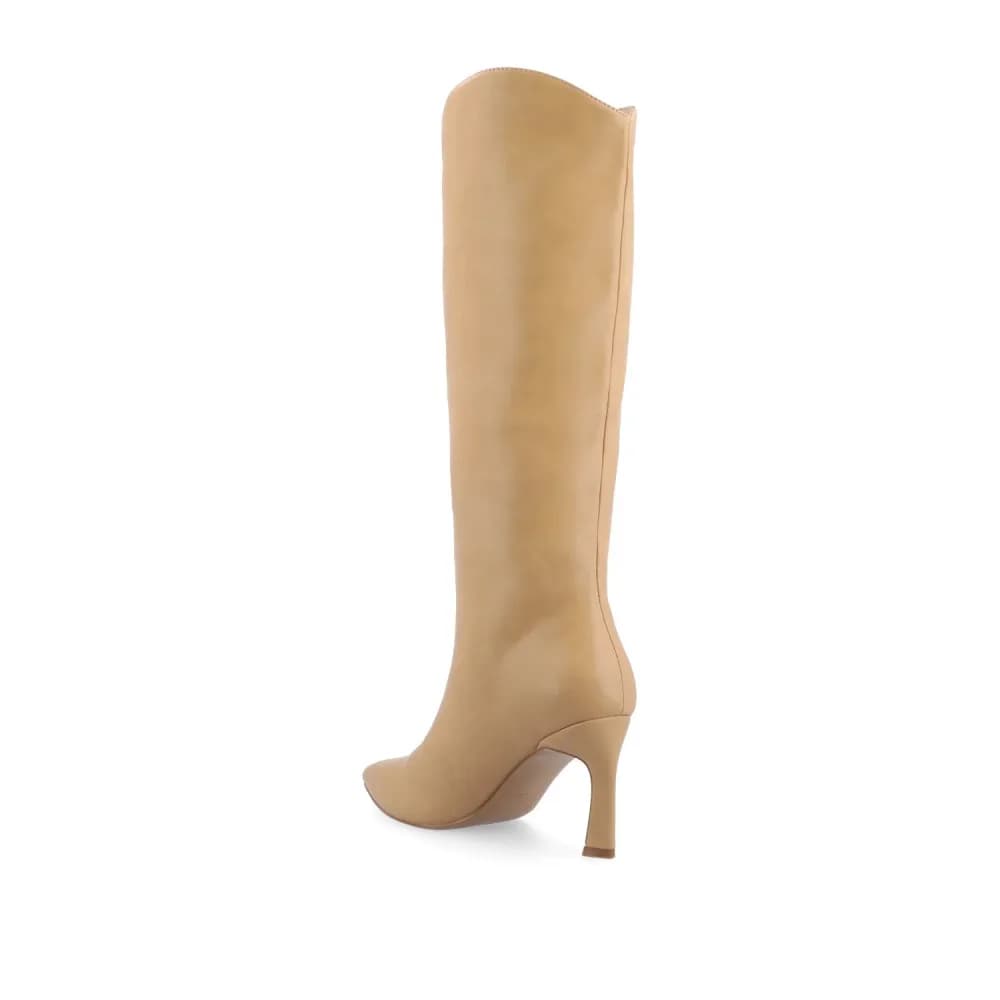 REHELA KNEE HIGH BOOTS IN VEGAN LEATHER