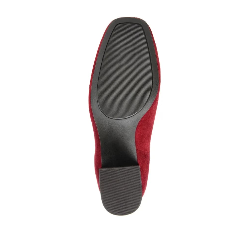 AUDRINA BLOCK HEELED BOOTIES IN VEGAN LEATHER