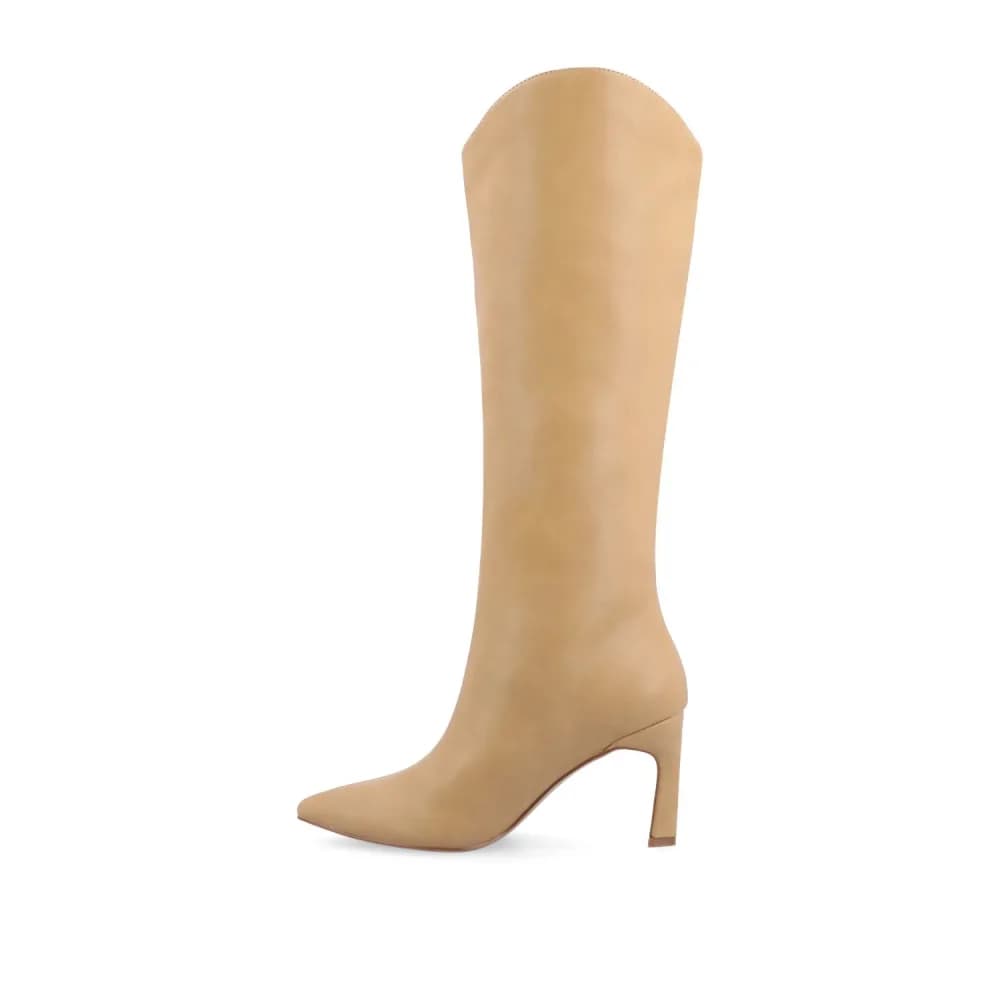 REHELA KNEE HIGH BOOTS IN VEGAN LEATHER