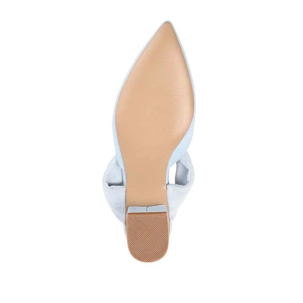 MELORA LOW BLOCK HEELS IN VEGAN LEATHER