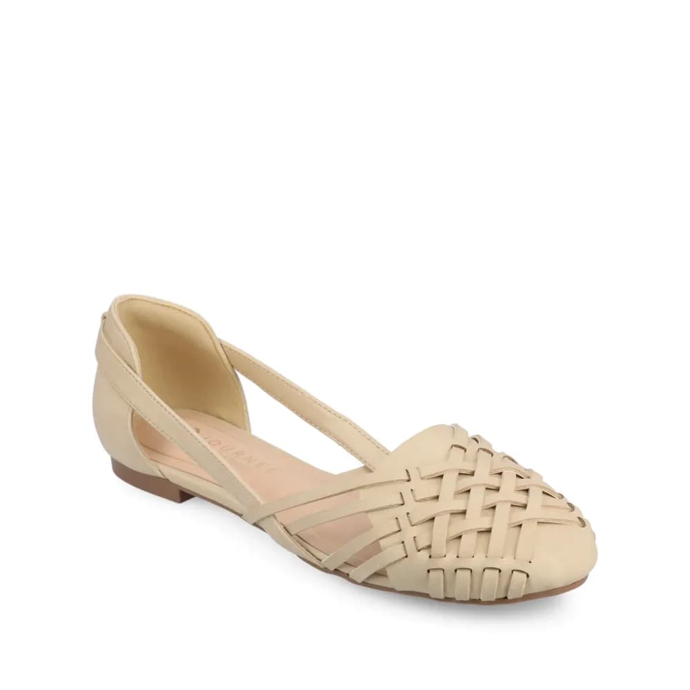 EKKO WOVEN FLATS IN VEGAN LEATHER