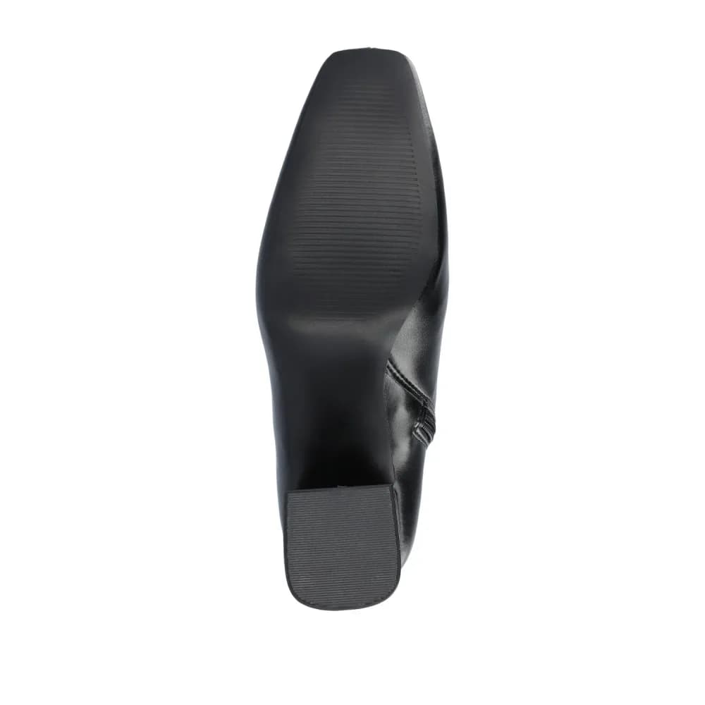 HAYLINN SQUARE TOE BOOTIES IN VEGAN LEATHER