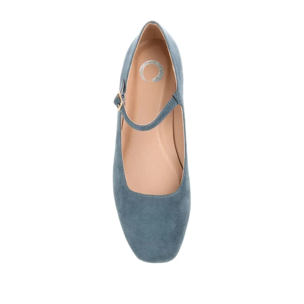 CARRIE FAUX SUEDE BALLET FLATS