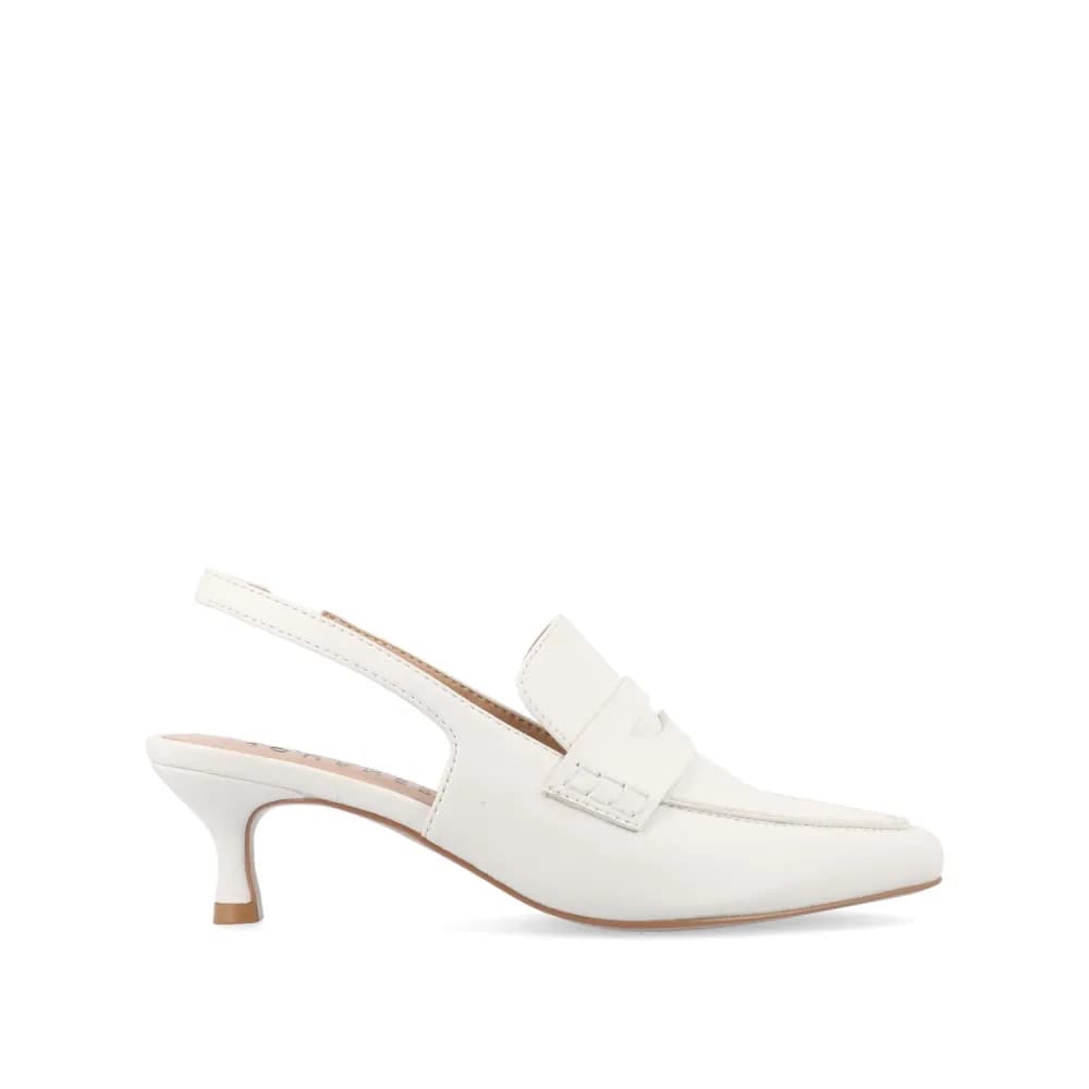 AMORY KITTEN HEEL LOAFERS IN VEGAN LEATHER