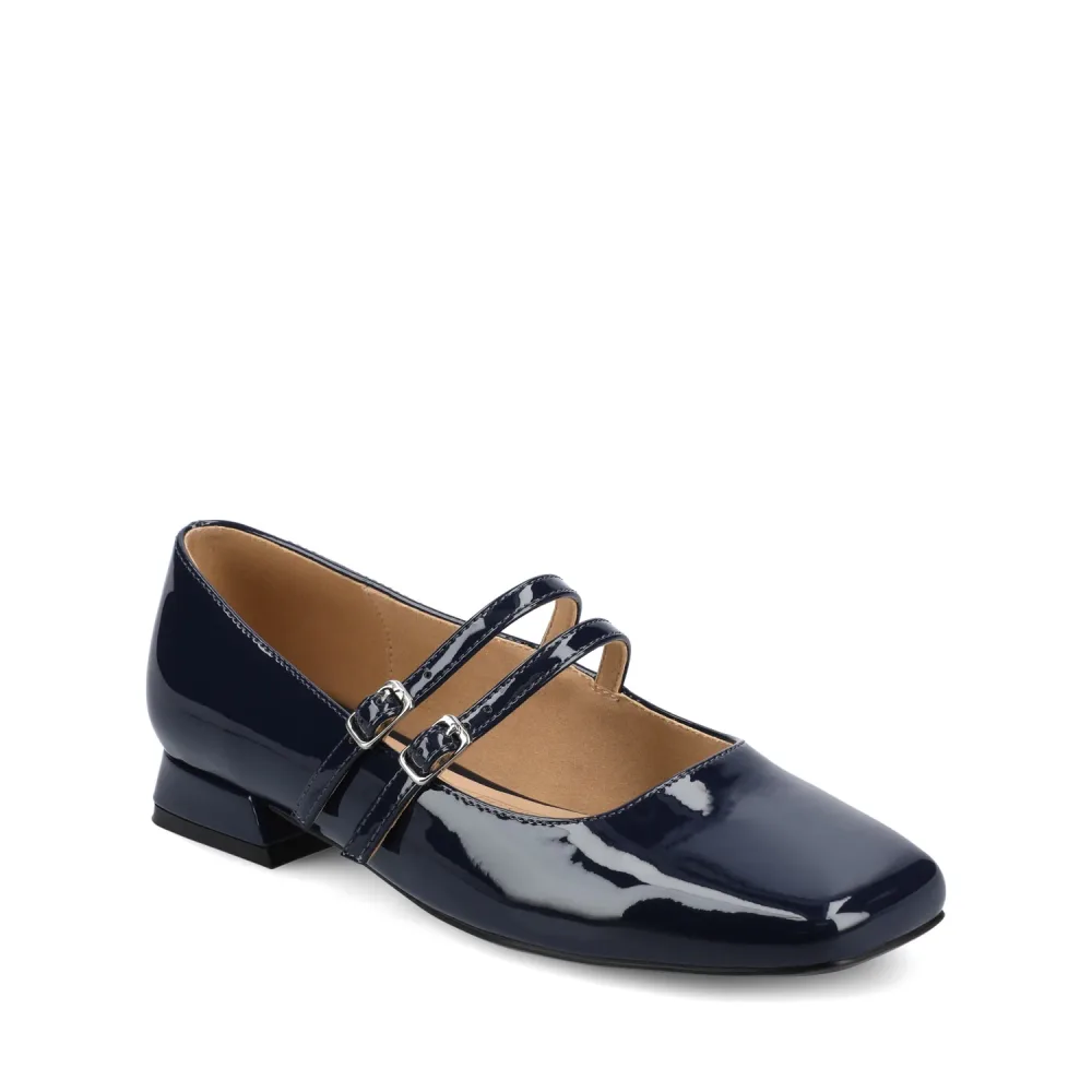 GREDAH MARY JANE FLATS IN VEGAN LEATHER