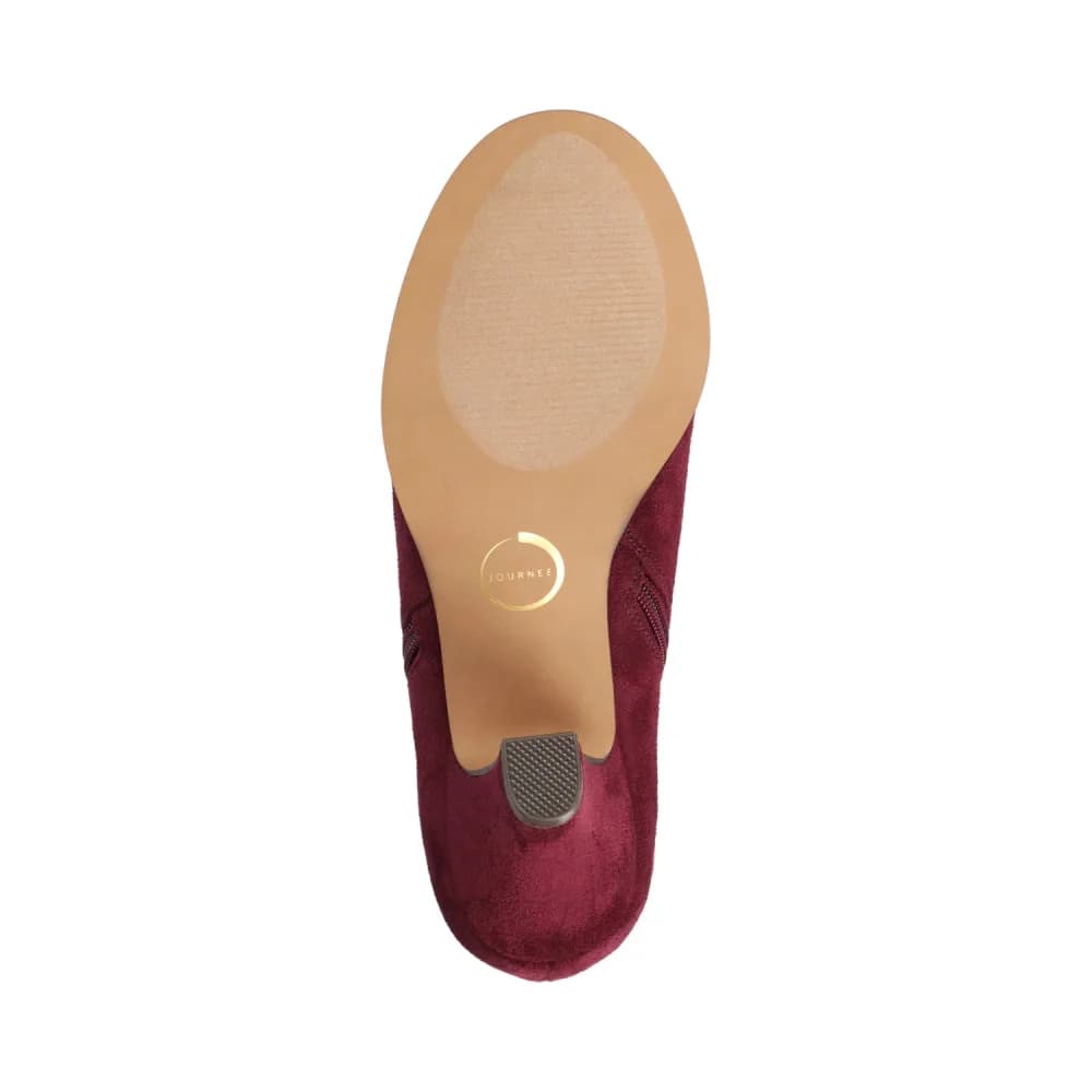 SANZI ZIP-UP BOOTIES IN FAUX SUEDE