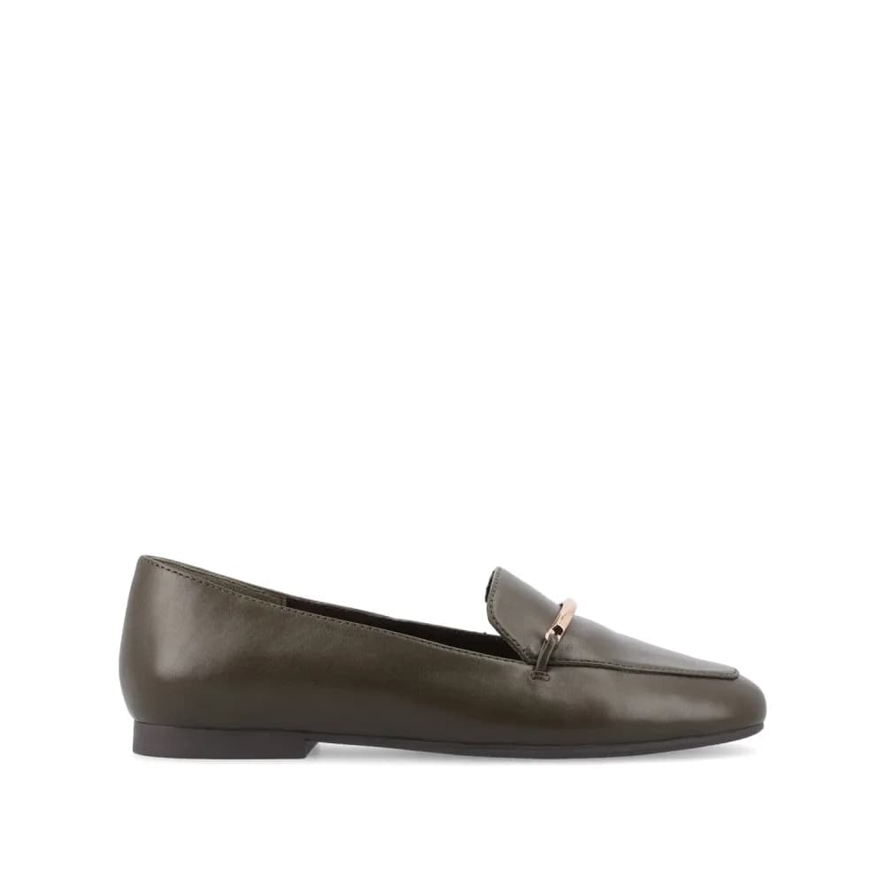 WRENN VEGAN LEATHER LOAFER FLATS IN WIDE