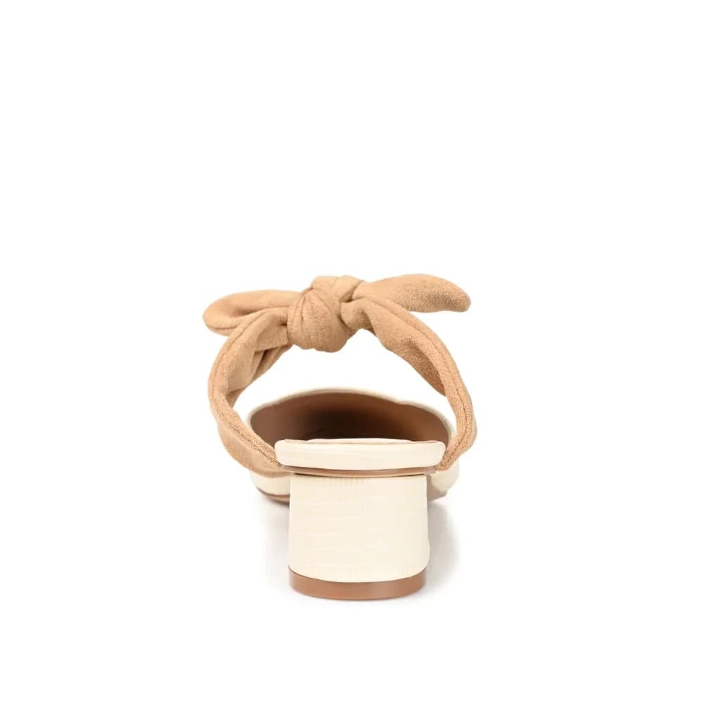 MELORA LOW BLOCK HEELS IN VEGAN LEATHER