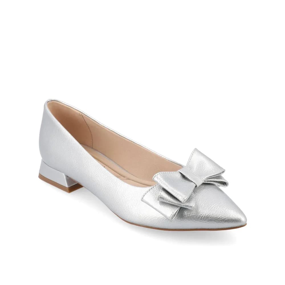 OPHELIA LOW BLOCK BALLET FLATS VEGAN LEATHER