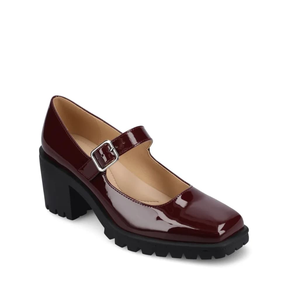 GLADYS MARY JANE HEELS IN VEGAN LEATHER