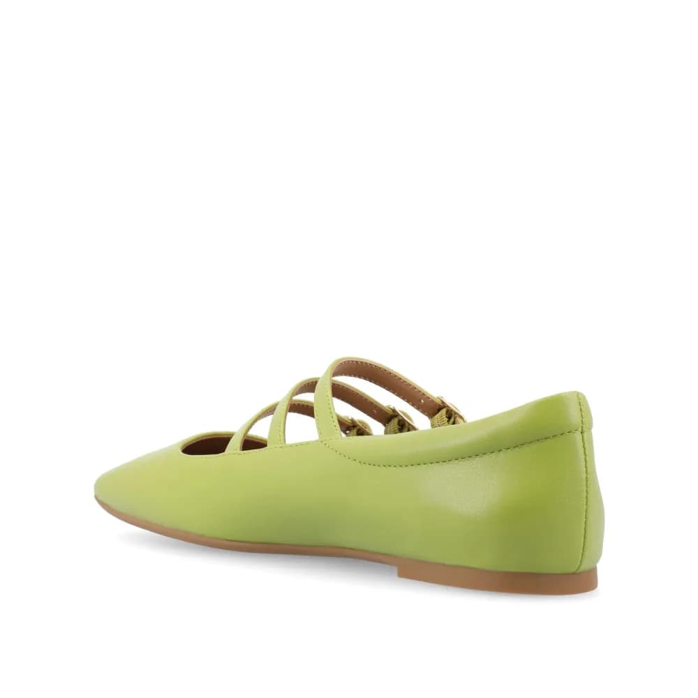 DARLIN VEGAN LEATHER FLATS IN WIDE