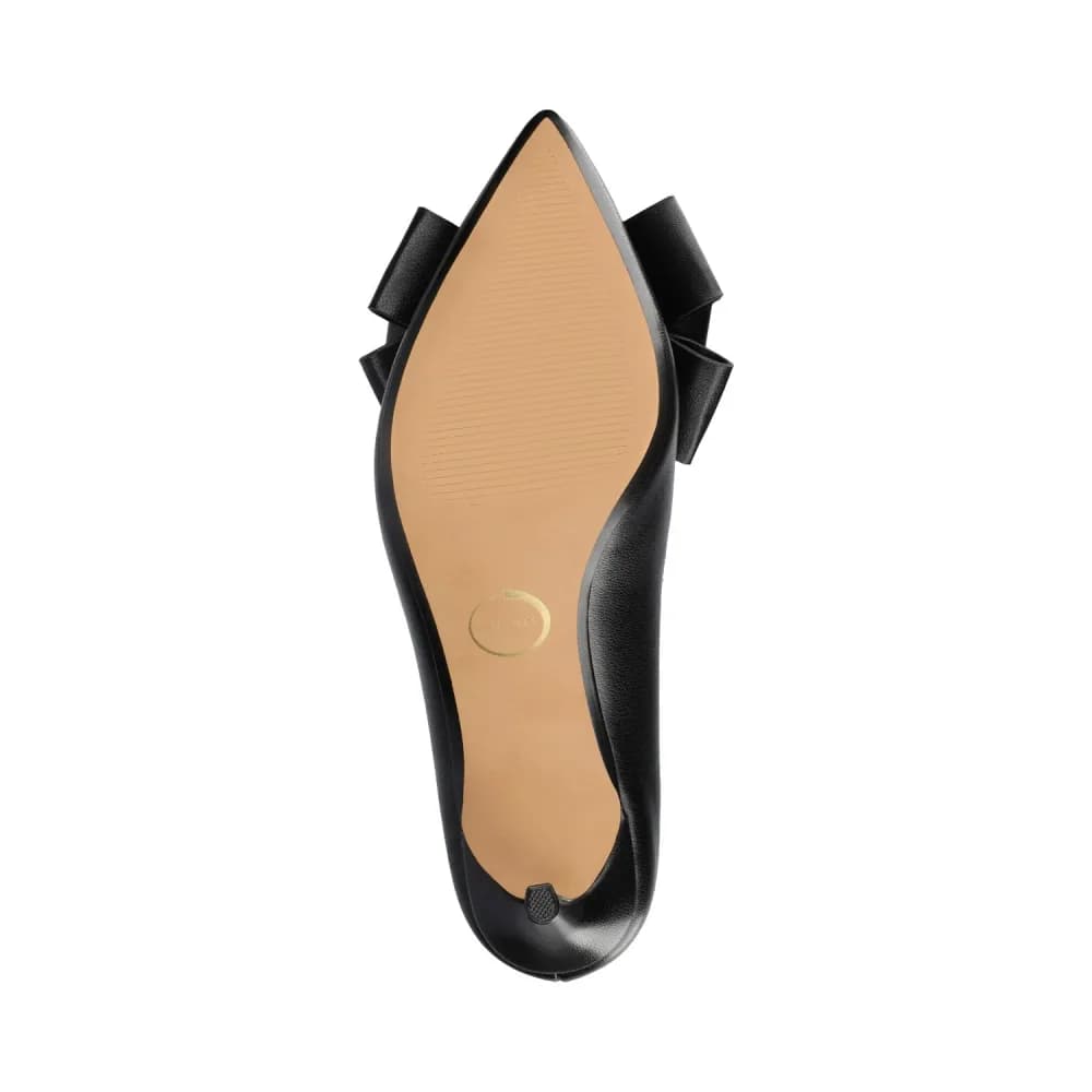 CRYSTOL STILETTO PUMP HEELS IN VEGAN LEATHER