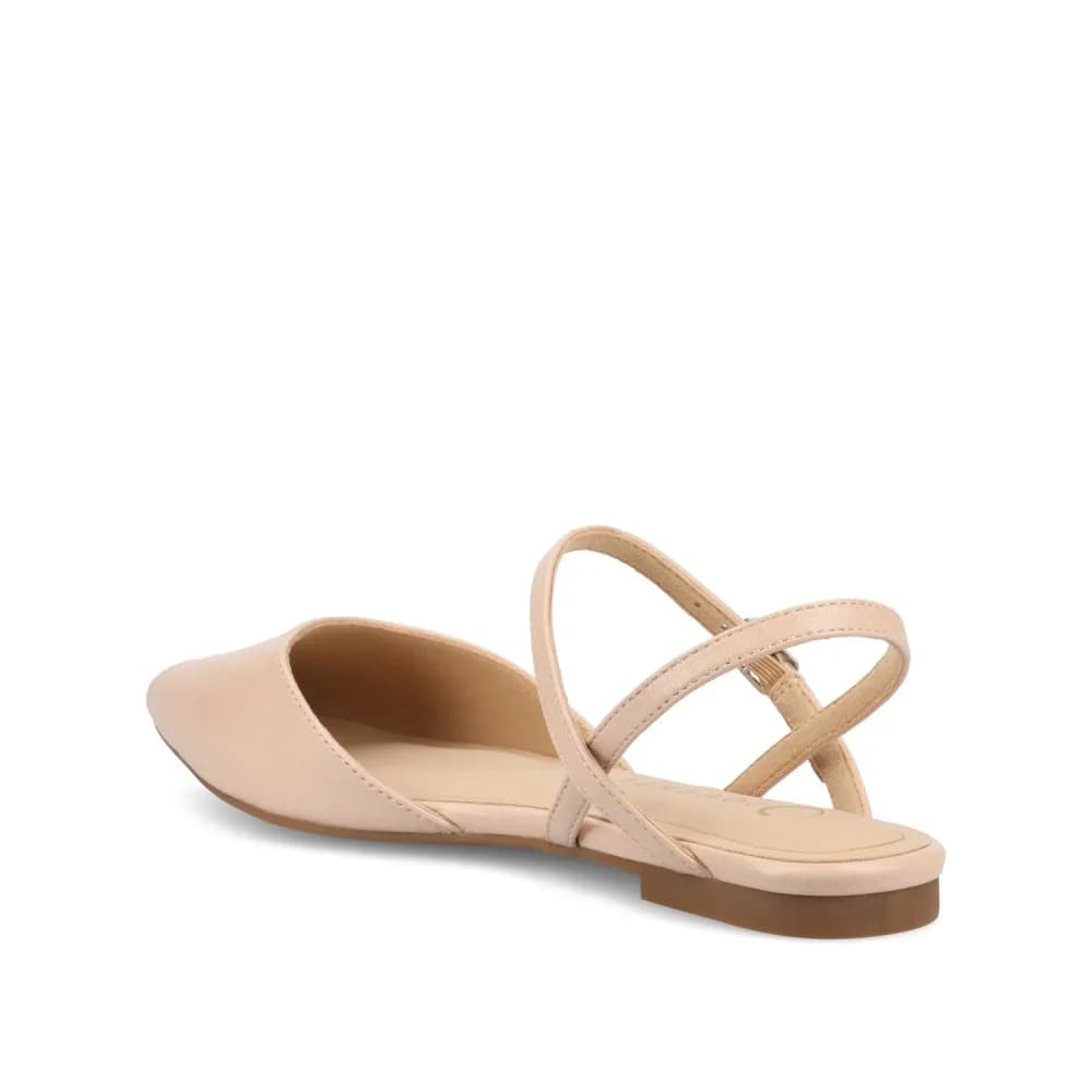 MARTINE SLINGBACK FLATS IN VEGAN LEATHER