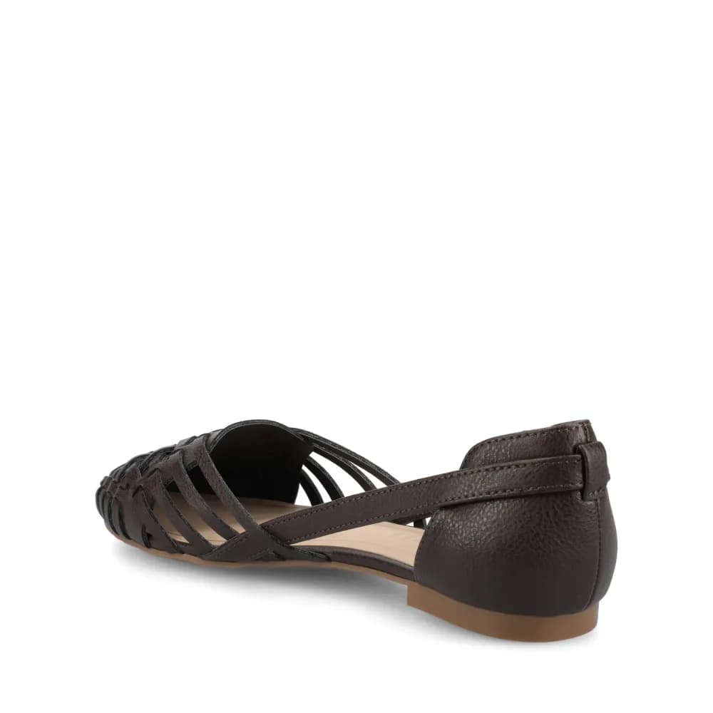 EKKO VEGAN LEATHER FLATS IN WIDE