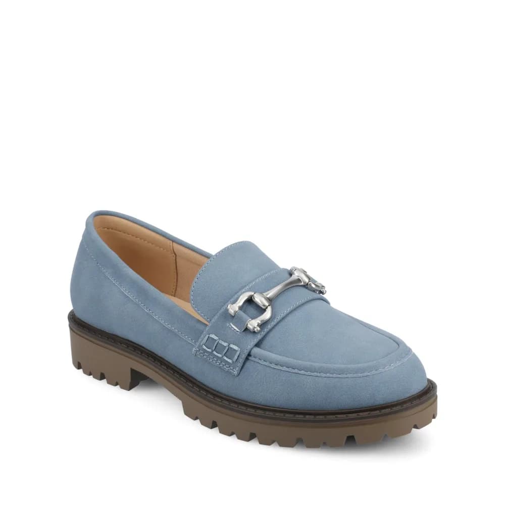 JESSAMEY HORSE BIT LOAFER FLATS IN WIDE