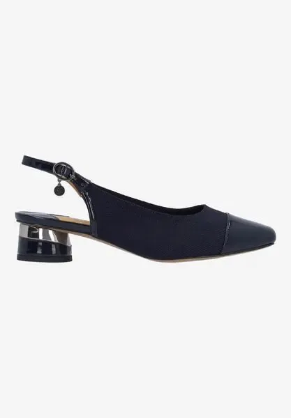 GIVORA-NAVY STRETCH KNIT/PATENT | J Renee