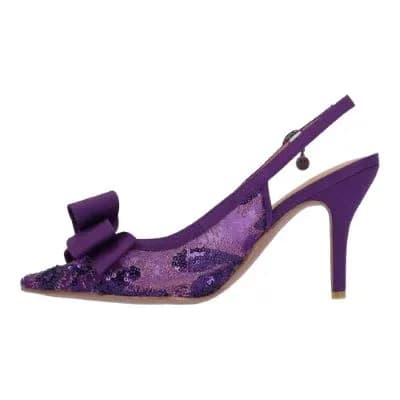 DELORIS |J Renee-PURPLE SEQUIN MESH/SATIN