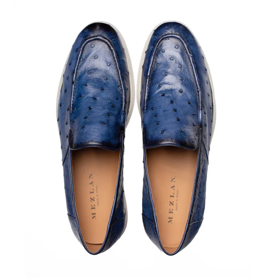 Marmi Ostrich Flex Casual Moc-Jeans | Mezlan