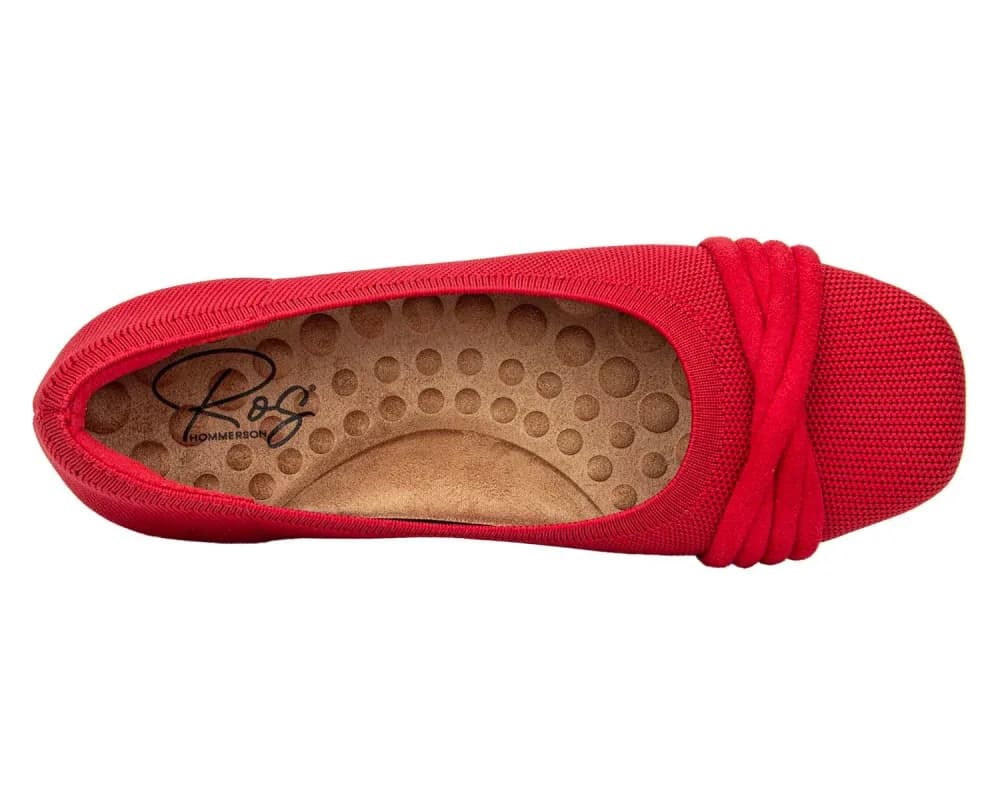 NISSA-Red Knit Fabric | Ros Hommerson
