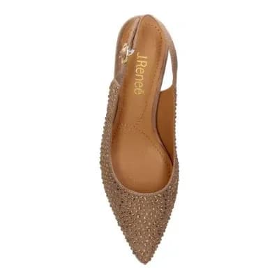 FERRYANNE BEIGE SATIN/RHINESTONES | L'AMOUR DES PIEDS