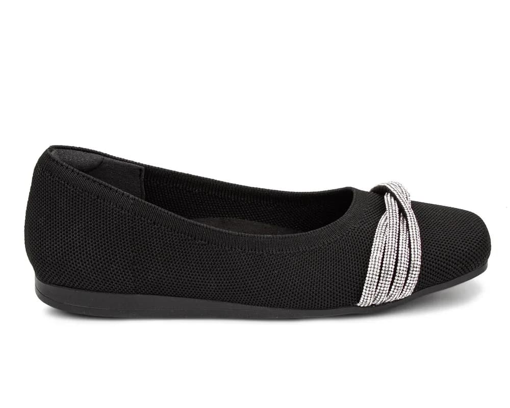 NISSA-Black Knit with Silver | Ros Hommerson
