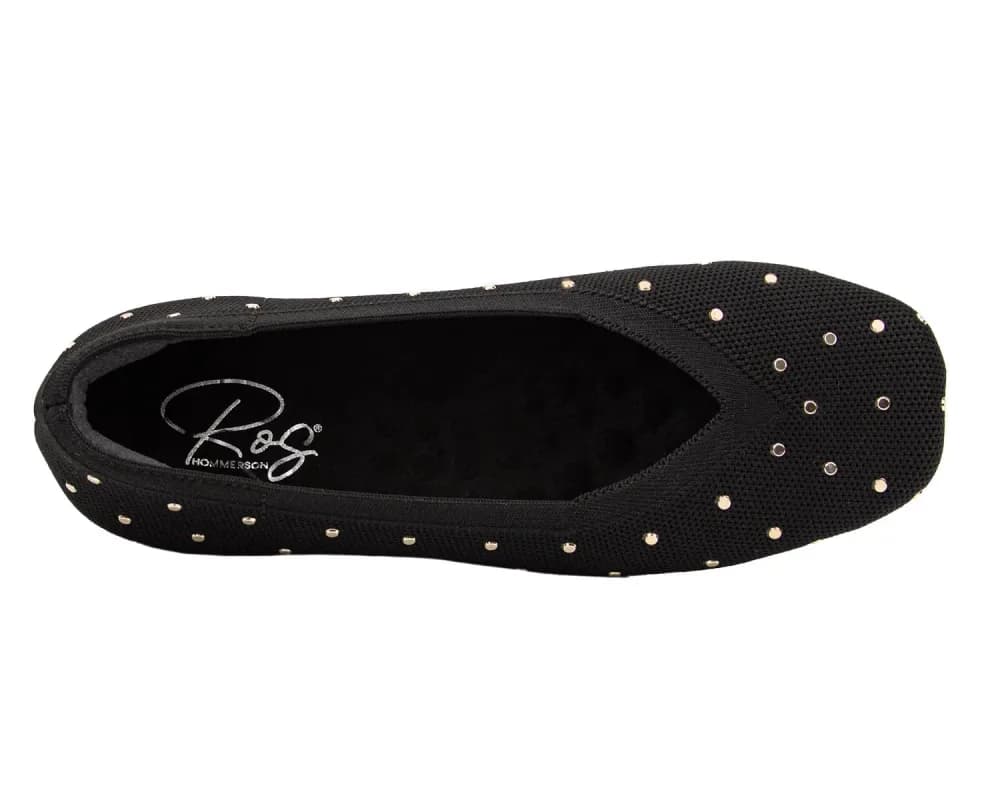 NIKI-Black Knit with Studs | Ros Hommerson