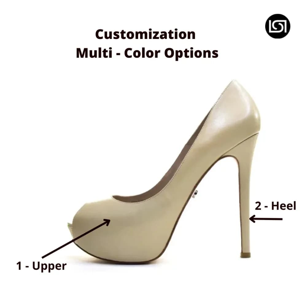 Jess β Black Elegance Peep Toe Platform Pumps