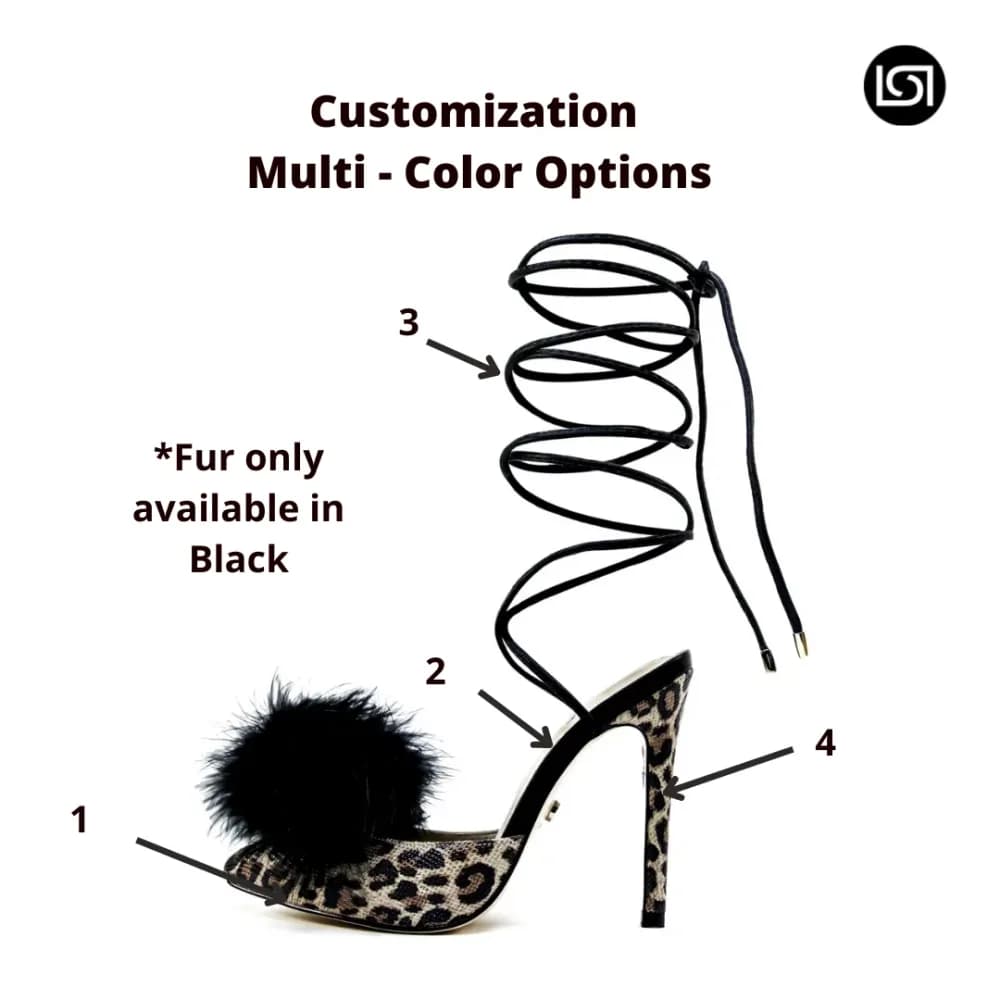 Tessa Strappy Animal Print Pumps