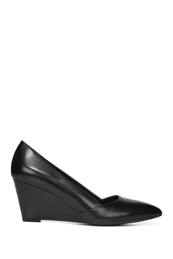 Frankie Leather Wedge Pump