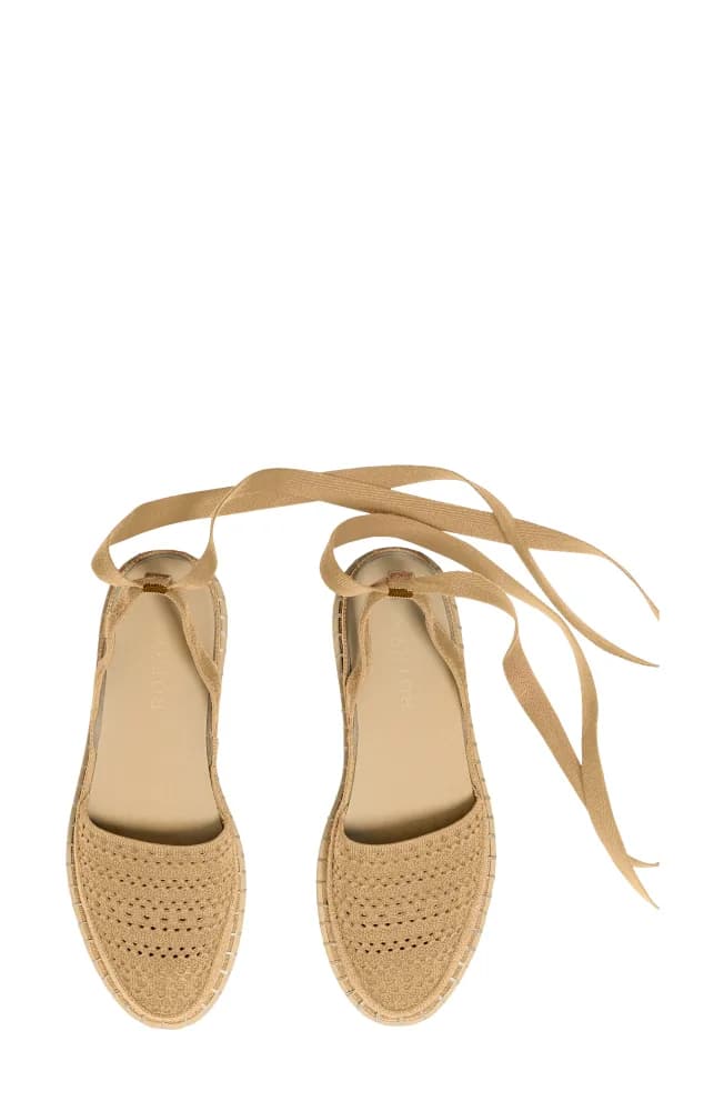 The d'Orsay Ankle Tie Espadrille Flat