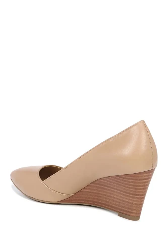Frankie Leather Wedge Pump