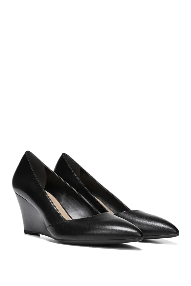 Frankie Leather Wedge Pump