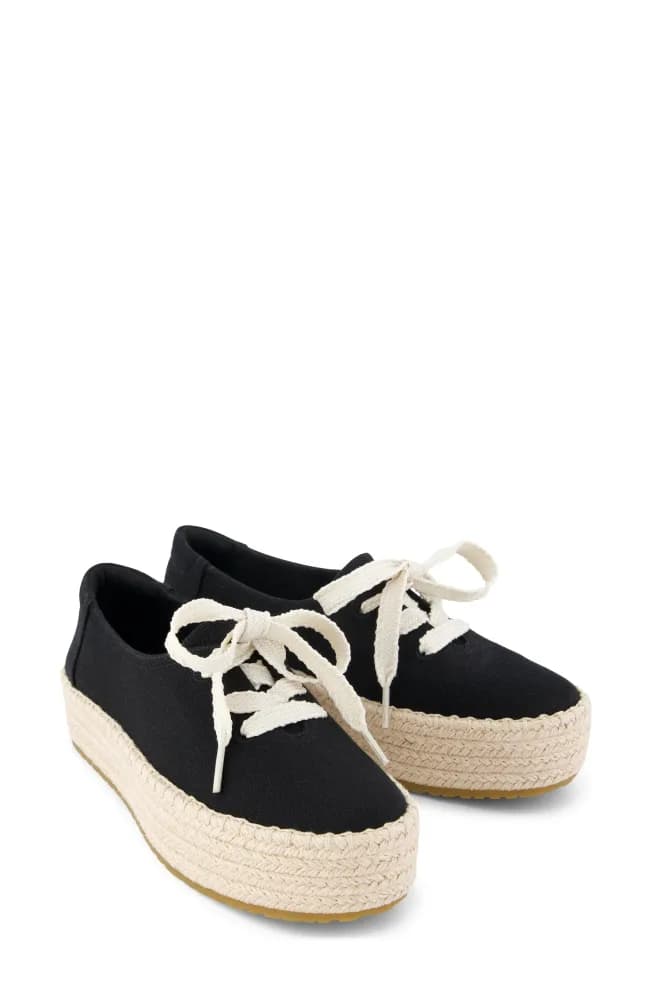 Valencia Lace-Up Platform Espadrille