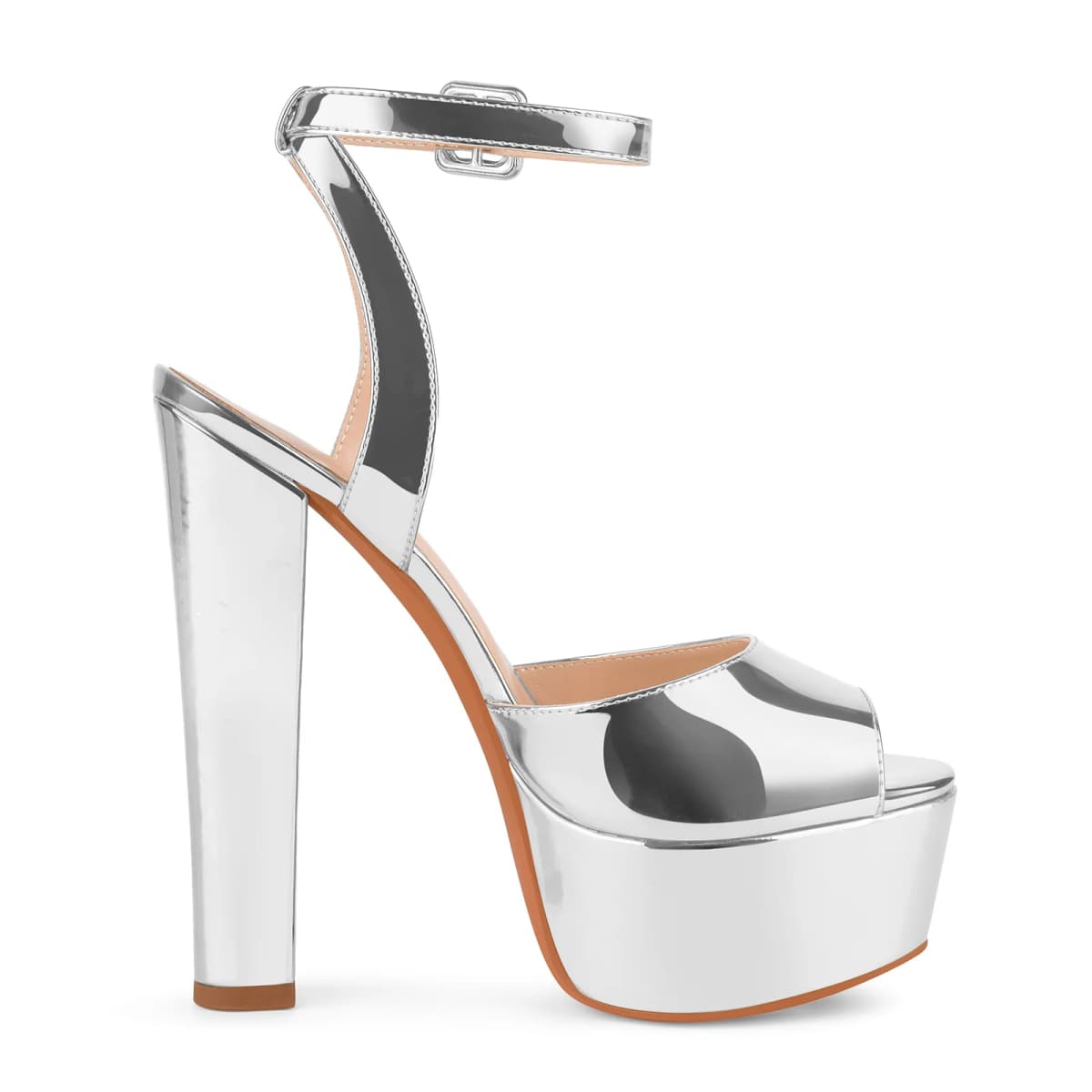 Platform Ankle Strap Chunky Heel Sandals