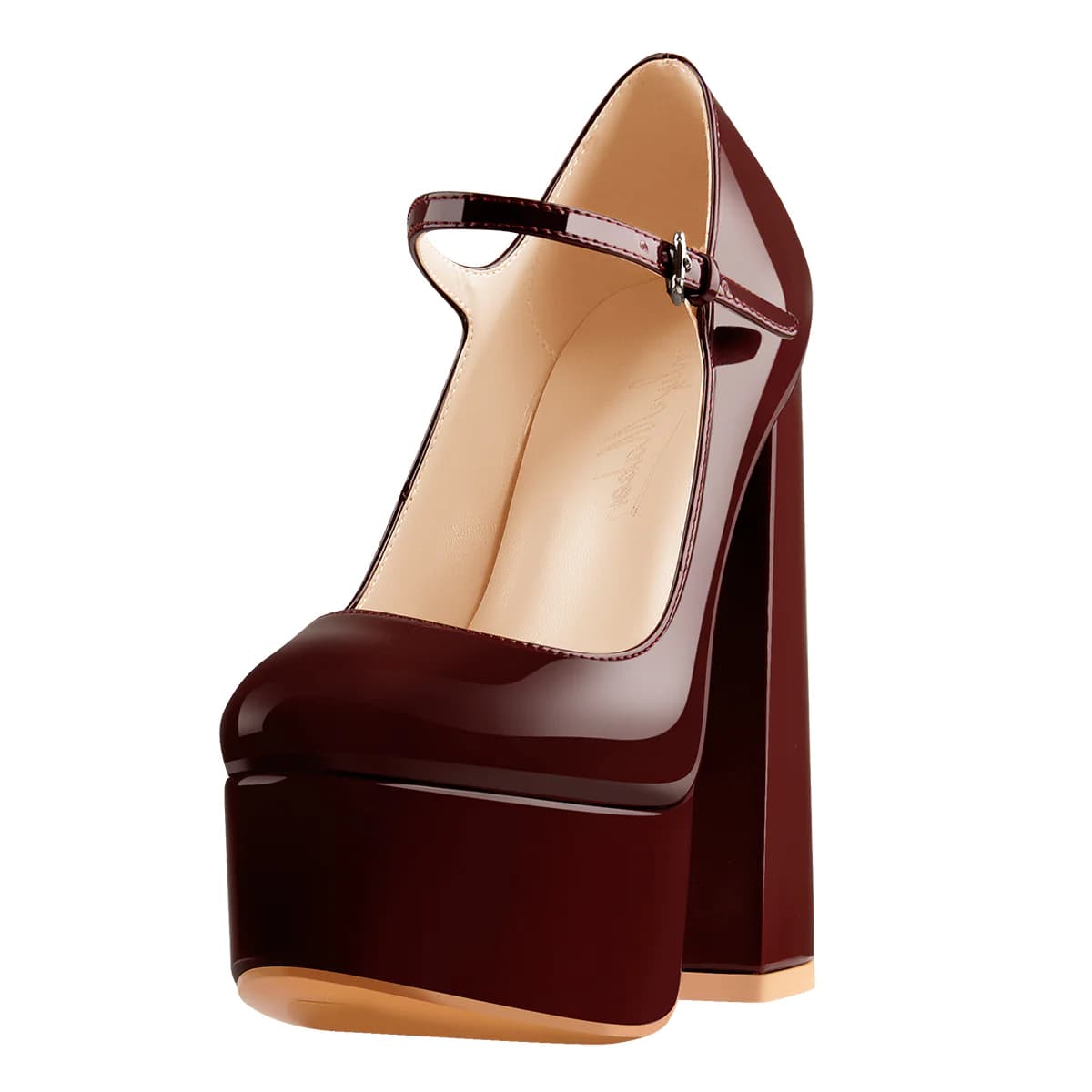 Mary Jane Platform Chunky High Heels Pumps