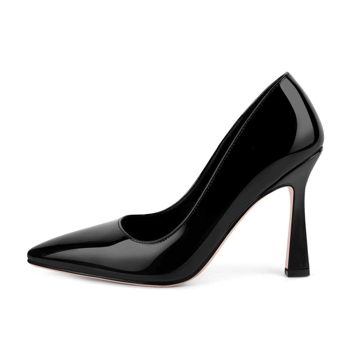 Pointed Toe Patent Leather High Heels